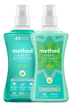 Method Laundry Variety Pack Laundry Detergent fabric Softener 53.5 Fl Oz