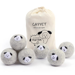 CAYYET Wool Dryer Balls 6-Pack Dryer Balls Laundry Reusable Reduce Clothing Wrinkles 100% New Zealand Wool Chemical-Free Fabric Softener Dries More evenly Quicker Drying time…